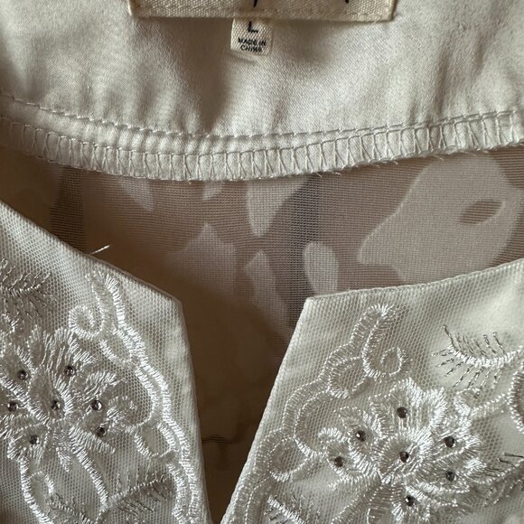 Women's Indigo Soul Velour Hippie Long Sleeve Shirt‎ Size Large - Picture 5 of 5